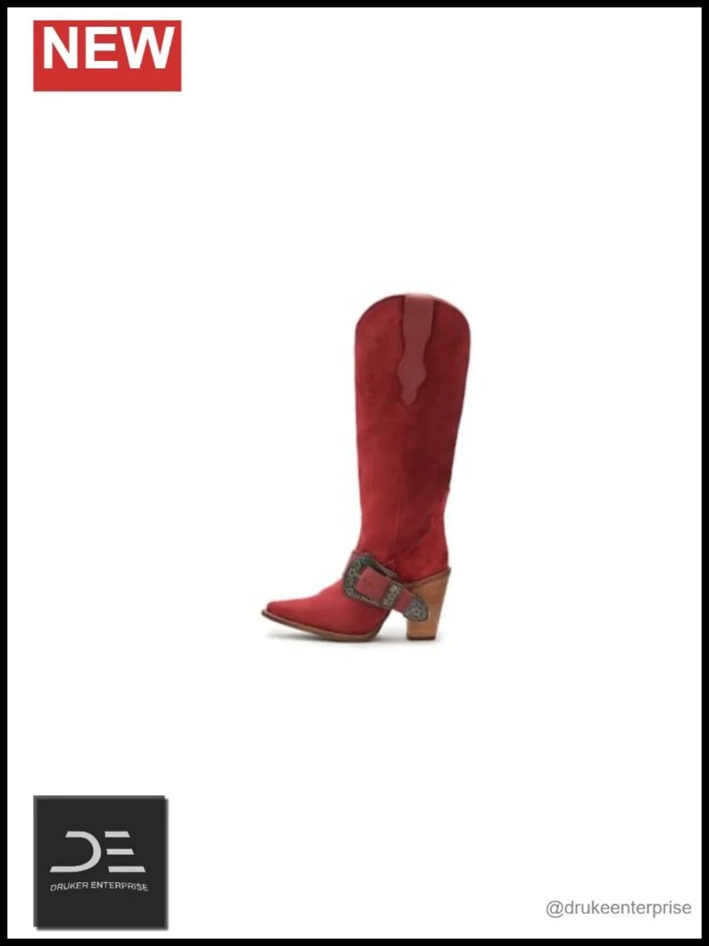 Dingo Suede Leather Over the Knee Boots Mid Heel Zip